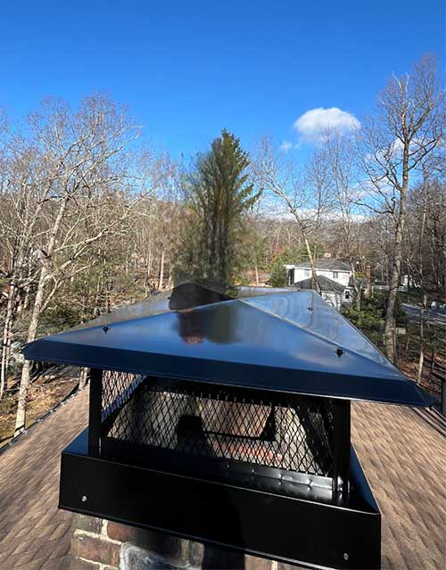 Chimney cap installation