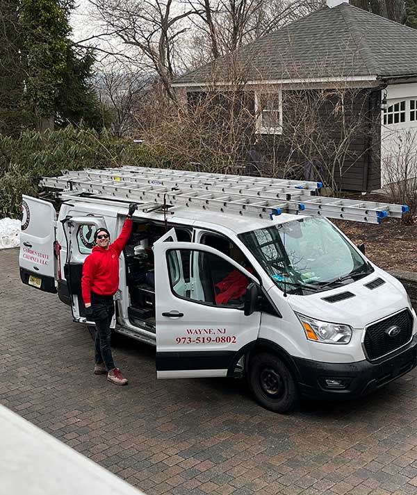 Garden State Chimney owner and van